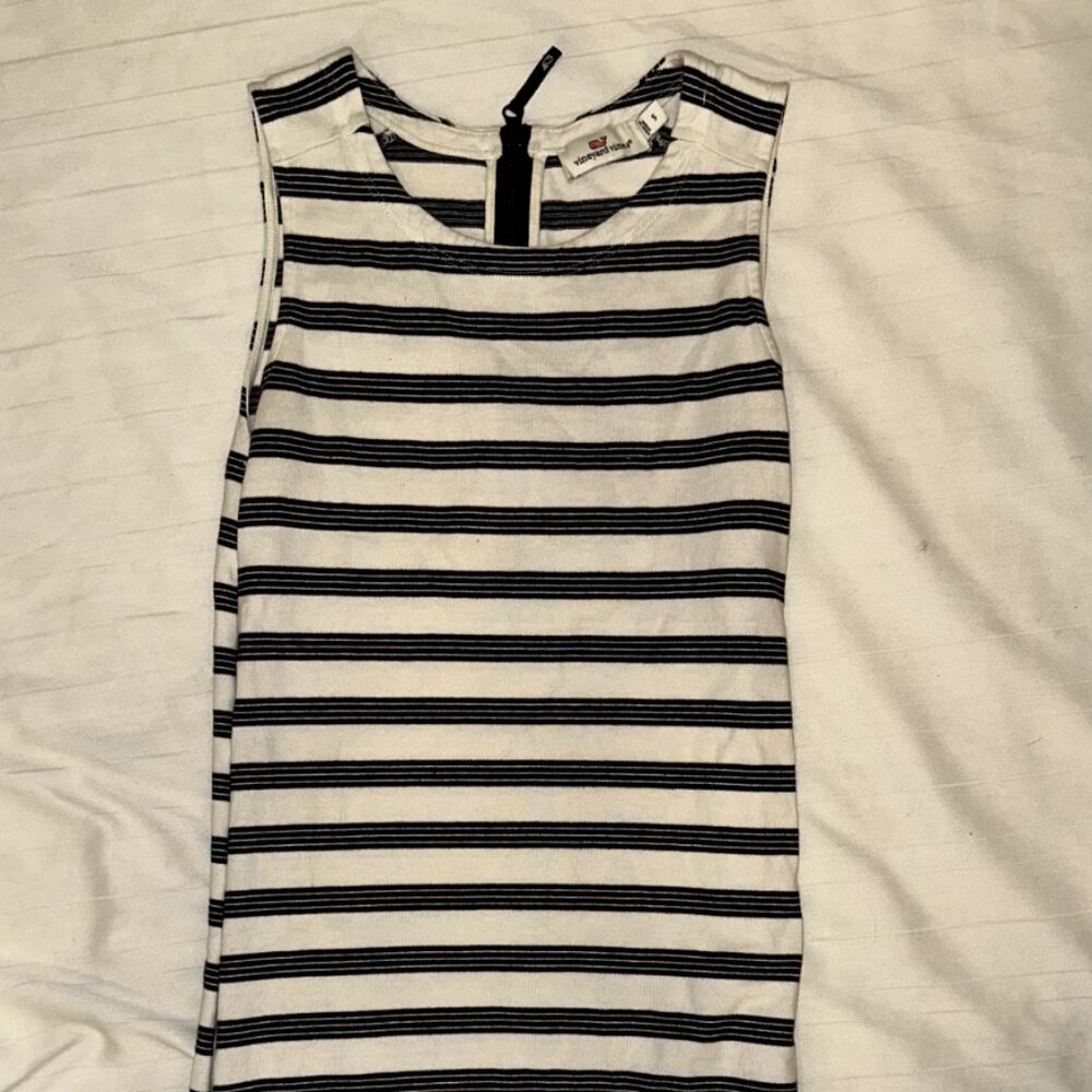 Vineyard Vines Black White Midi Dress Zipper Back | Size Small V vpatel2019